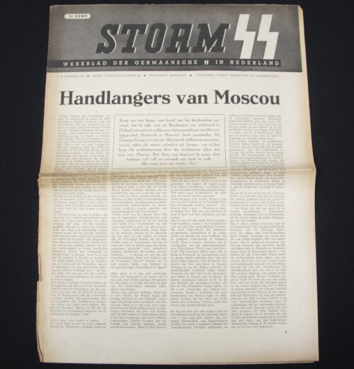 (Newspaper) Storm SS – Derde Jrg. Nr. 30 – 29 October 1943