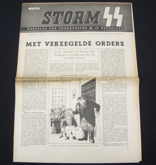 (Newspaper) Storm SS – Derde Jrg. Nr. 32 – 12 November 1943