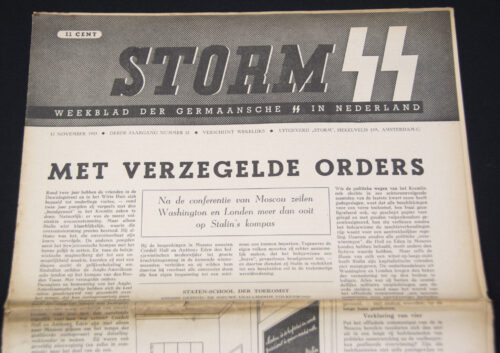 (Newspaper) Storm SS – Derde Jrg. Nr. 32 – 12 November 1943