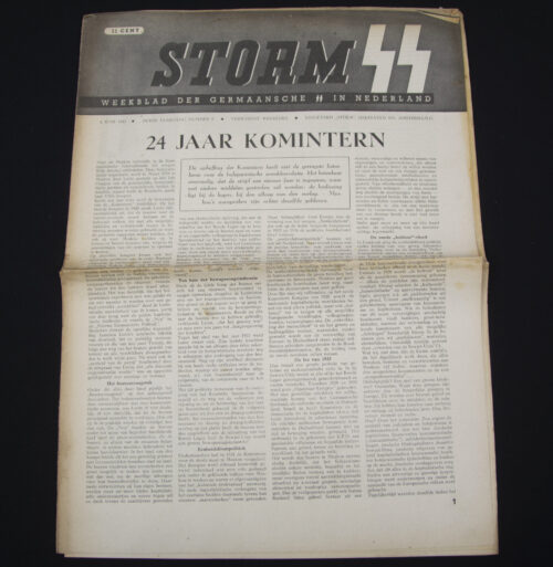 (Newspaper) Storm SS – Derde Jrg. Nr. 9 – 4 juni 1943