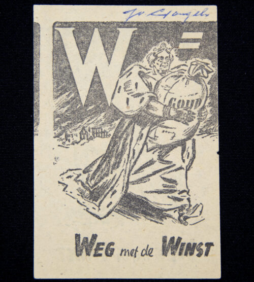 (Pamphlet) NSNAP W=Weg met de Winst