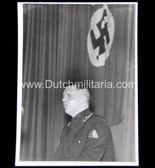 (Photo SS) Nederlandse SS Germaansche SS - SS StandartenführerVoorman der Waffen-SS Henk Feldmeijer - rare