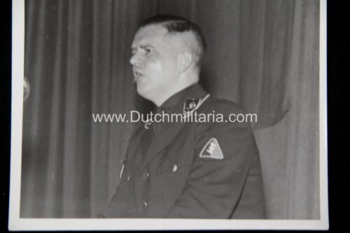(Photo SS) Nederlandse SS Germaansche SS - SS StandartenführerVoorman der Waffen-SS Henk Feldmeijer - rare