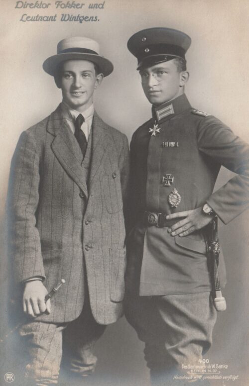 (Postcard) #400 Direktor Fokker und Leutnant Wintgens