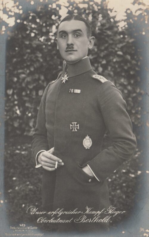 (Postcard) Sanke #423 - Unser erfolgreicher Kampfflieger Oberleutnant Berthold