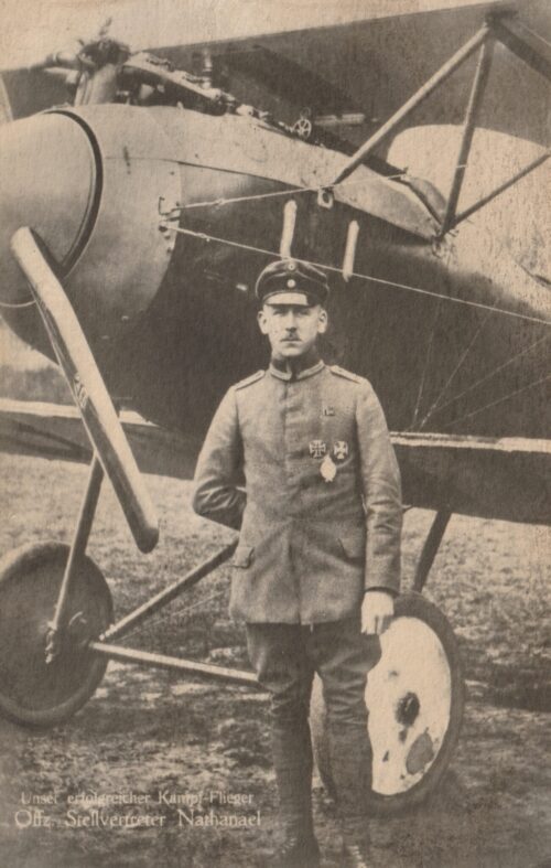 (Postcard) Sanke () - Unser erfolgreicher Kampf-Flieger Offz. Stellvertreter Nathanael