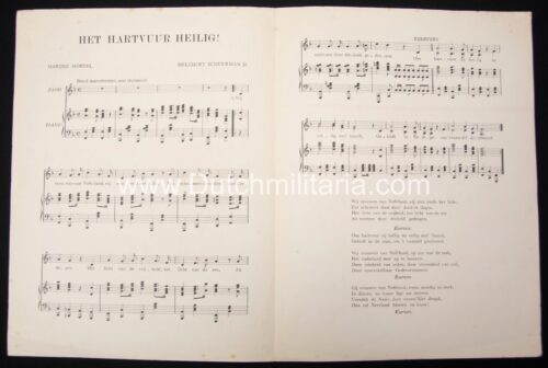 (Song book) NSB - Melchert Schuurman - N.S.V.O.LIED Het Hartvuur Heilig
