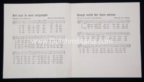 (Song sheet) Dutch-SS Germaansche-SS in Nederland - rare