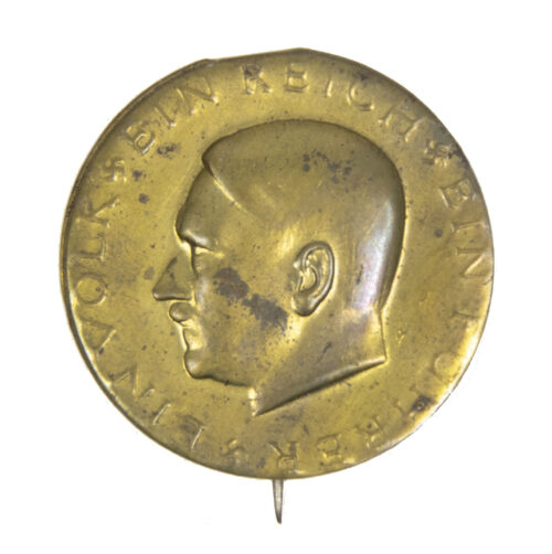 Adolf Hitler NSDAP elections badge Ein Volk, Ein Reich, Ein Führer