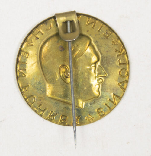 Adolf Hitler NSDAP elections badge “Ein Volk, Ein Reich, Ein Führer”