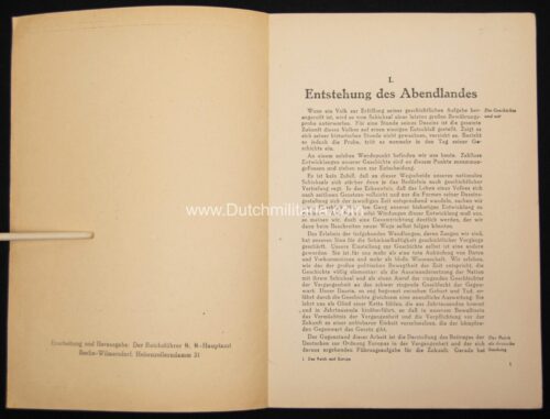 (Brochure) Der Reichsführer SS - Das Reich und Europa