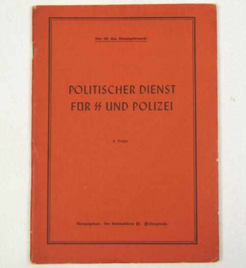 (Brochure) Der Reichsführer SS - Politischer Dienst für SS und Polizei 4. Folge (1944)