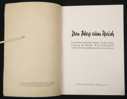 (Brochure) Der Weg zum Reich - Der Reichsführer SS - SS-Hauptamt (194142)