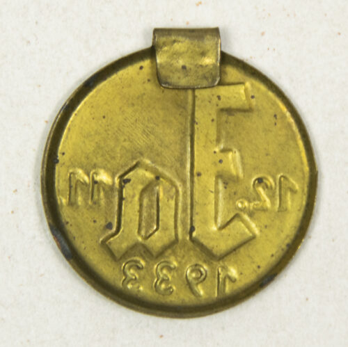 German pro-Hitler “JA” propaganda 1933 Elections badge