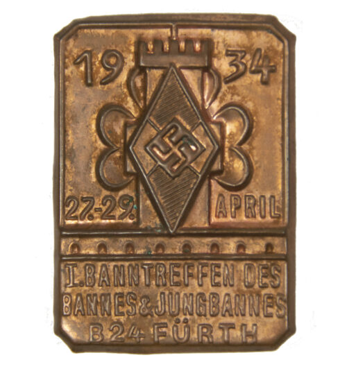 Hitlerjugend (HJ) I. banntreffen des Bannes & Jungbannes B24 Fürth (1934)