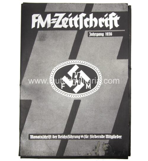 (Magazine) SS-FM Zeitschrift – Monatschrift der Reichsführung SS für fördernde Mitglieder Jahrgang 1936 cover folder - rare