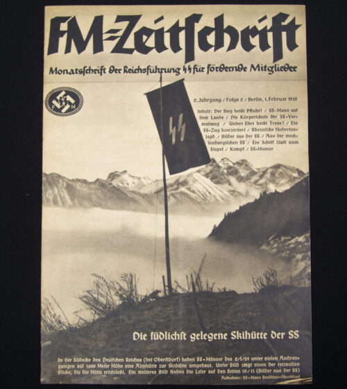 (Magazine) SS-FM Zeitschrift – Reichsführung SS für fördernde Mitglieder – 2. JahrgangFolge 2 (1935)