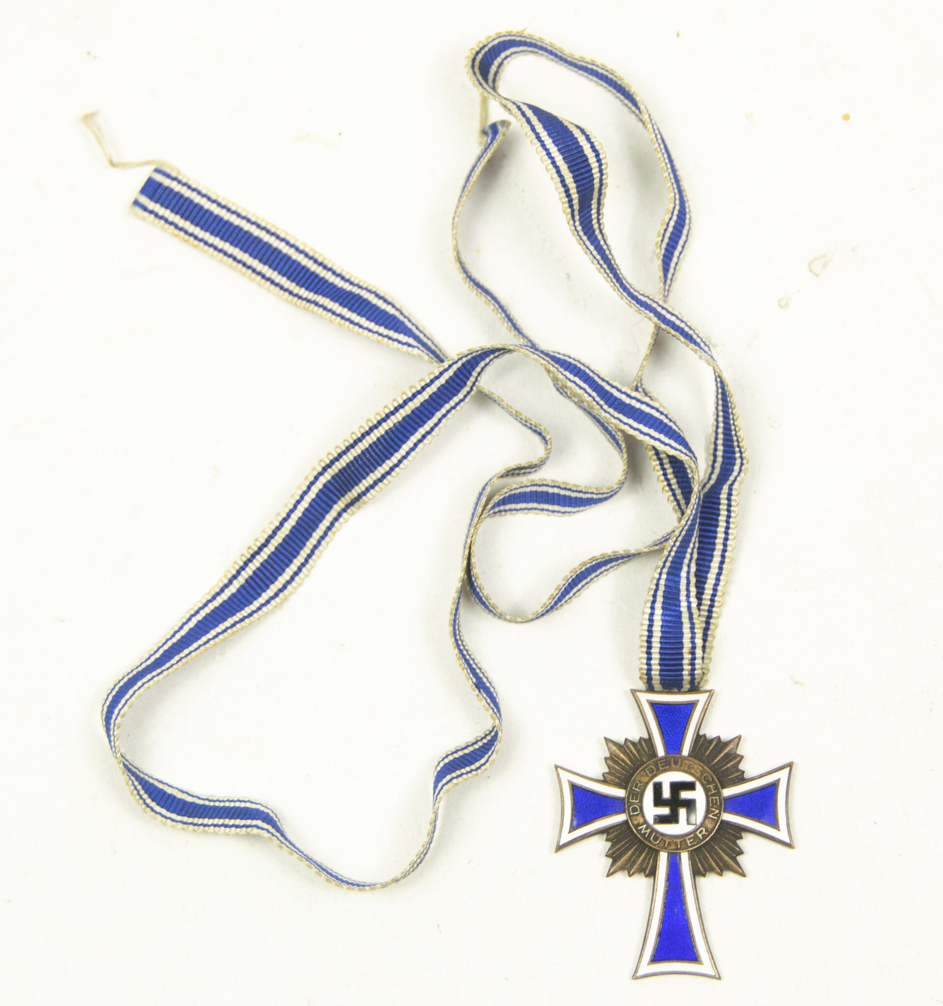 Mutter Cross Motherscross / Mutterkreuz bronze on long ribbon