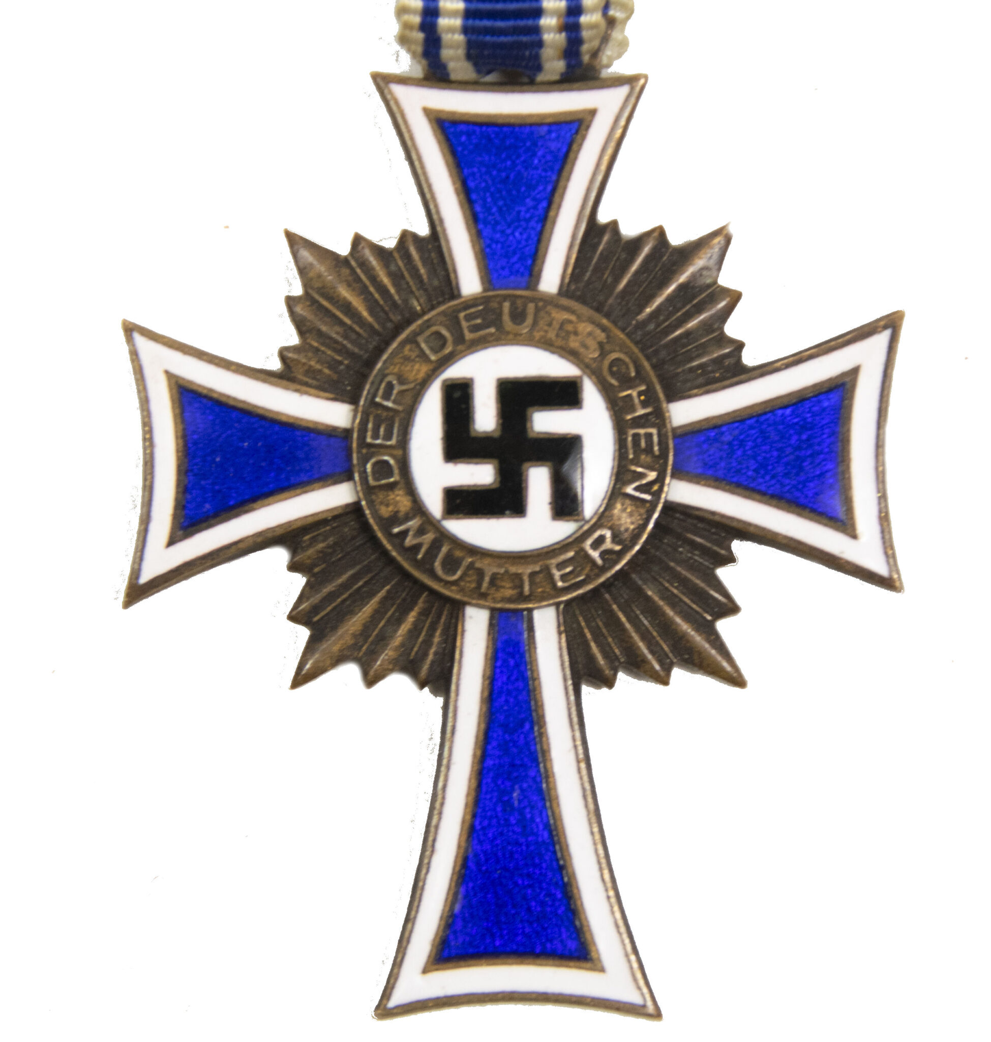 Mutter Cross Motherscross / Mutterkreuz bronze on long ribbon