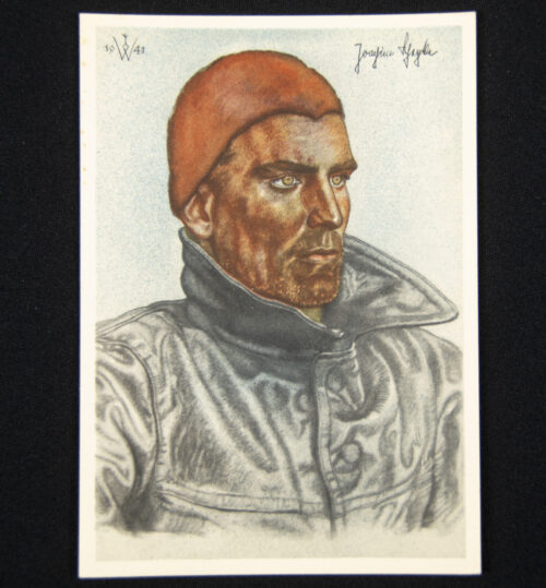 (Postcard) Willrich - Kriegsmarine U-Boot Kapitänleutnant Joachim Schepke