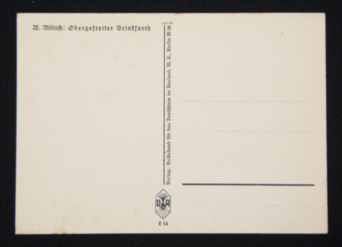 (Postcard) Willrich - Obergefreiter Hubert Brinkforth