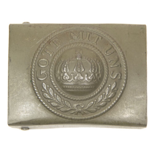 Prussia Preussen steel buckle with green paint (M1915)