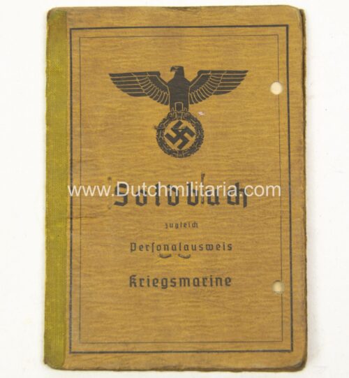 Soldbuch zugleich Personalausweis Kriegsmarine (1943)