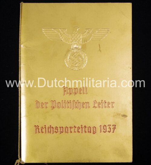 (Brochure) Reichsparteitag 1937 - Appell der Politischen Reiter - RARE