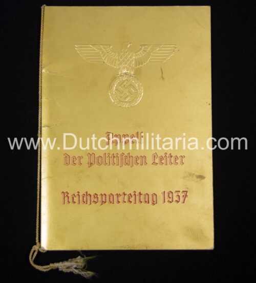 (Brochure) Reichsparteitag 1937 - Appell der Politischen Reiter - RARE