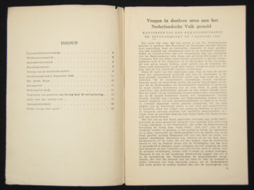 (Brochure) Wat Nu Radiorede van den Rijkscommissaris Dr. Seyss-Inquart op 7 januari 1945