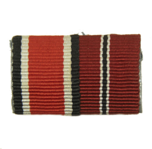 Double ribbon with Iron cross second class + Ostmedaille