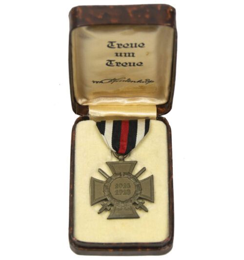 Frontkämpfer Ehrenkreuz + very rare brown case
