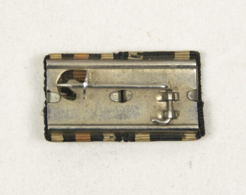 German WWI double ribbon with Ek2 + Frontkämpfer Ehrenkreuz