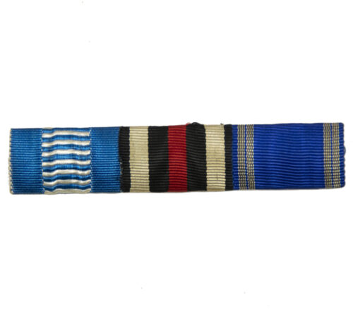 German ribbonbar with Bayern Ludwigkreuz + Nichtkämpfer Ehrenkreuz +NSDAP Dienstauszeichnung 15 Jahre