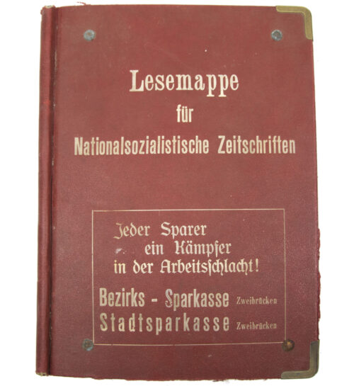 (NSDAP) Zweibrücken - Lesemappe für Nationalsozialistische Zeitschriften - rare