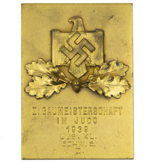 Nationalsozialistischen Reichsbund für Leibesübungen (NSRL) I. Gaumeisterschaft im Judo 1939 JUG. KL. SCHW. G. I.