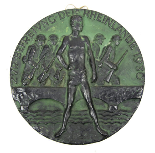 Zur Befreiung der Rheinlande 1930 (large 24 cm stone plaque)