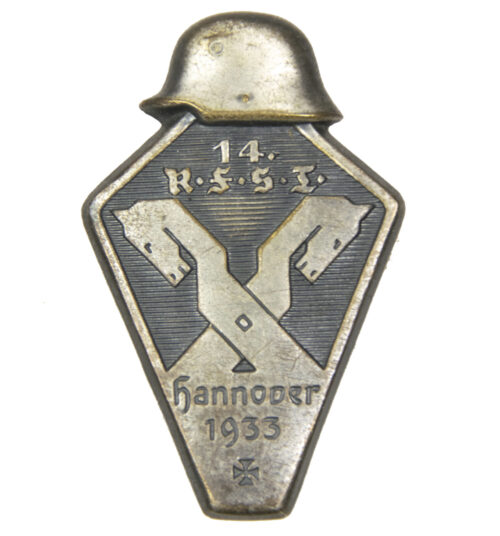 14. R.F.S.T. Reichsfrontsoldatentag Stahlhelm Hannover 1933 abzeichen