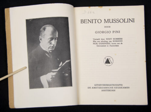 (Book) Giorgio Pini - Mussolini (De Amsterdamsche Keurkamer)
