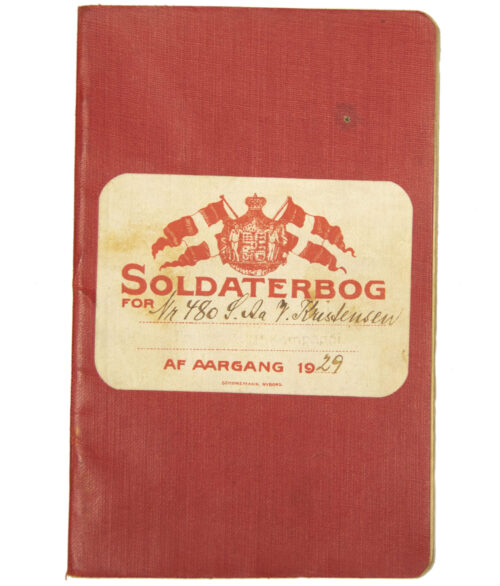 Danish “Soldbuch” from 1929