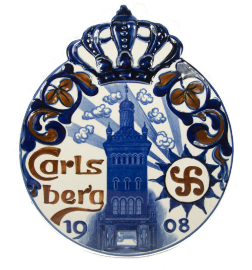 (Denmark) Carlsberg plate with swastika (1908)