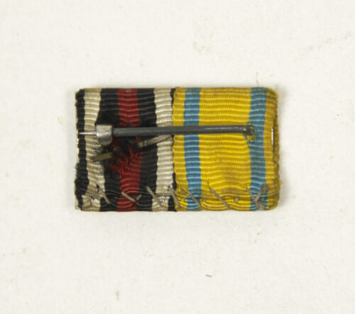 Double ribbon with Friedrich August medaille + Frontkämpfer Ehrenkreuz