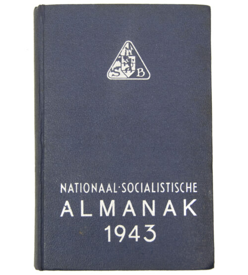 (NSB) Almanak 1943 complete with the two very rare foldable charts of the Netherlands - Rare
