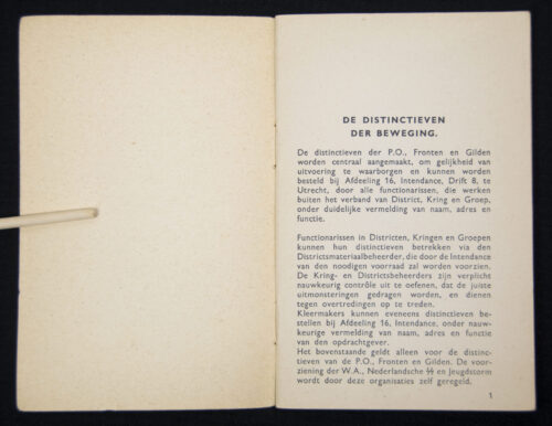 (NSB) Distinctieven der Beweging booklet