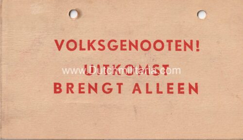 (NSB) Elections propaganda foldable card Stemt N.S.B. Lijst 8 (1935-1937) - rare