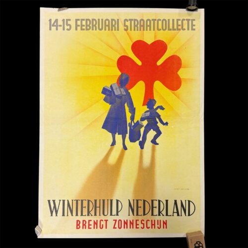 (Poster) Winterhulp Nederland (WHN) 14-15 Februari Straatcollecte (54x40cm)