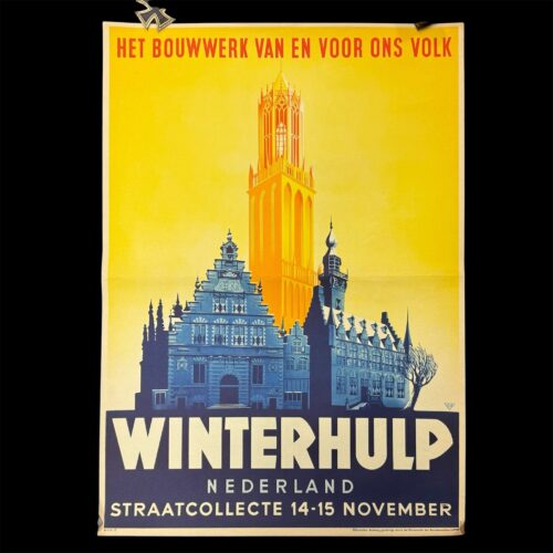 (Poster) Winterhulp Nederland (WHN) Straatcollecte 14-15 November (60x44cm)