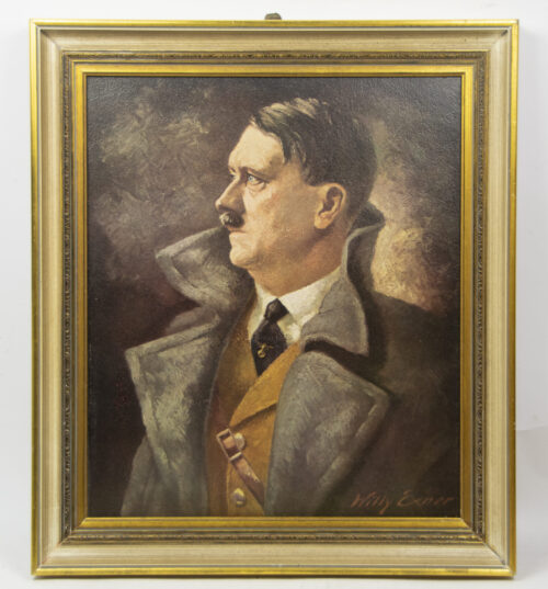 (Print) Framed Willy Exner - Adolf Hitler portrait (60x52 cm)