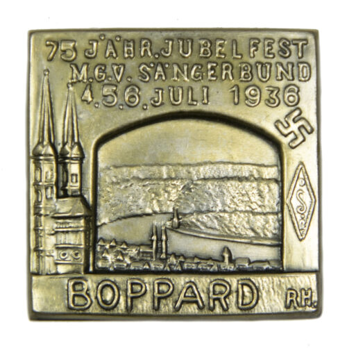 75 Jähr. Jubelfest M.G.V. Sängerbund 4.5.6. Juli 1936 Boppard Rh.