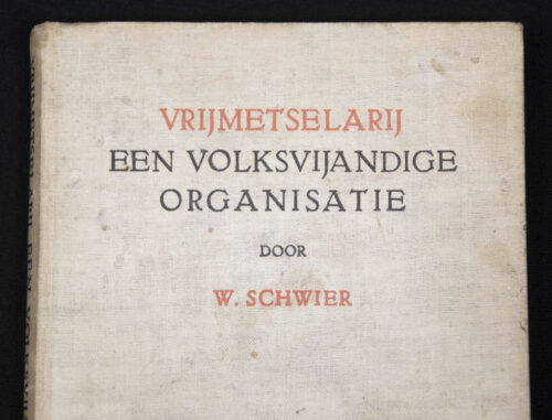 (Book) W. Schwier - Vrijmetselarij Een volksvijandige organisatie (1941)